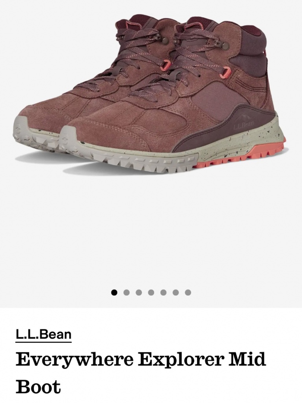 Womens L.L. Bean Wear Everywhere Hiking Boot